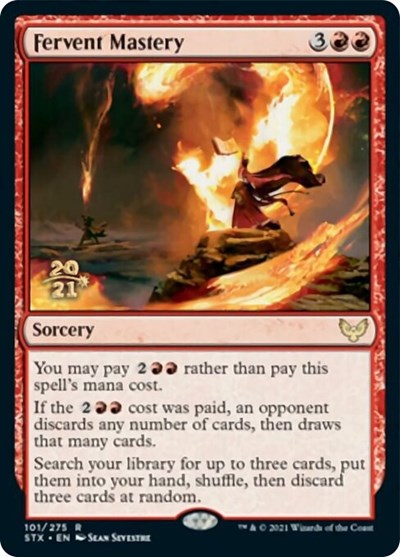 Fervent Mastery [Strixhaven: School of Mages Prerelease Promos] | Exor Games Dartmouth