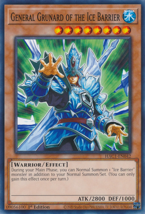 General Grunard of the Ice Barrier [HAC1-EN042] Common | Exor Games Dartmouth