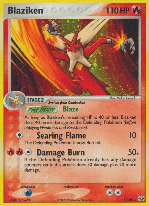 Blaziken (1/106) (Theme Deck Exclusive) [EX: Emerald] | Exor Games Dartmouth