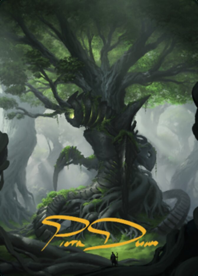 Forest Art Card (Gold-Stamped Signature) [The Brothers' War Art Series] | Exor Games Dartmouth