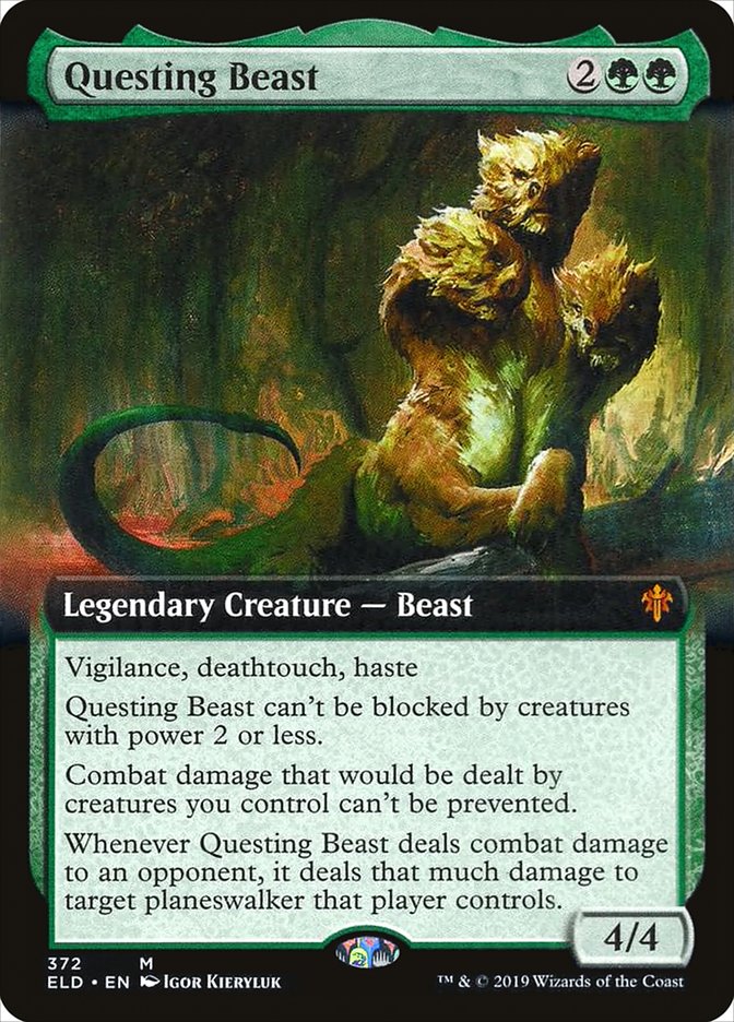 Questing Beast (Extended Art) [Throne of Eldraine] | Exor Games Dartmouth