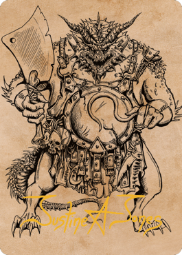 Thrakkus the Butcher Art Card (Gold-Stamped Signature) [Commander Legends: Battle for Baldur's Gate Art Series] | Exor Games Dartmouth