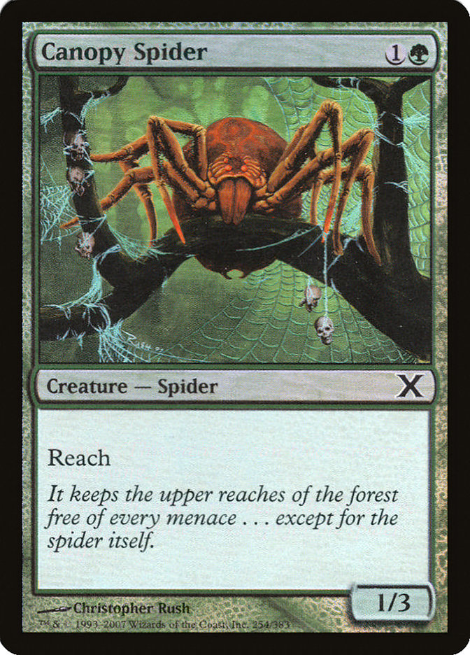 Canopy Spider (Premium Foil) [Tenth Edition] | Exor Games Dartmouth