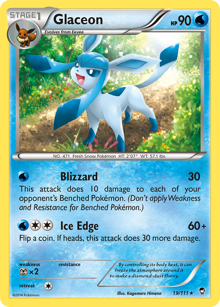 Glaceon (19/111) [XY: Furious Fists] | Exor Games Dartmouth