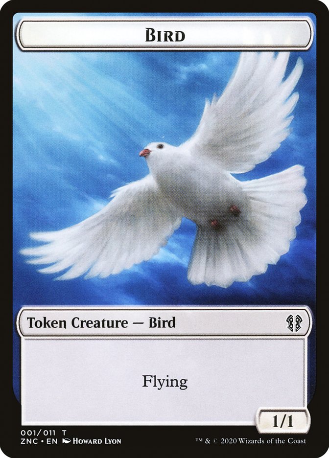 Bird // Kor Ally Double-sided Token [Zendikar Rising Commander Tokens] | Exor Games Dartmouth