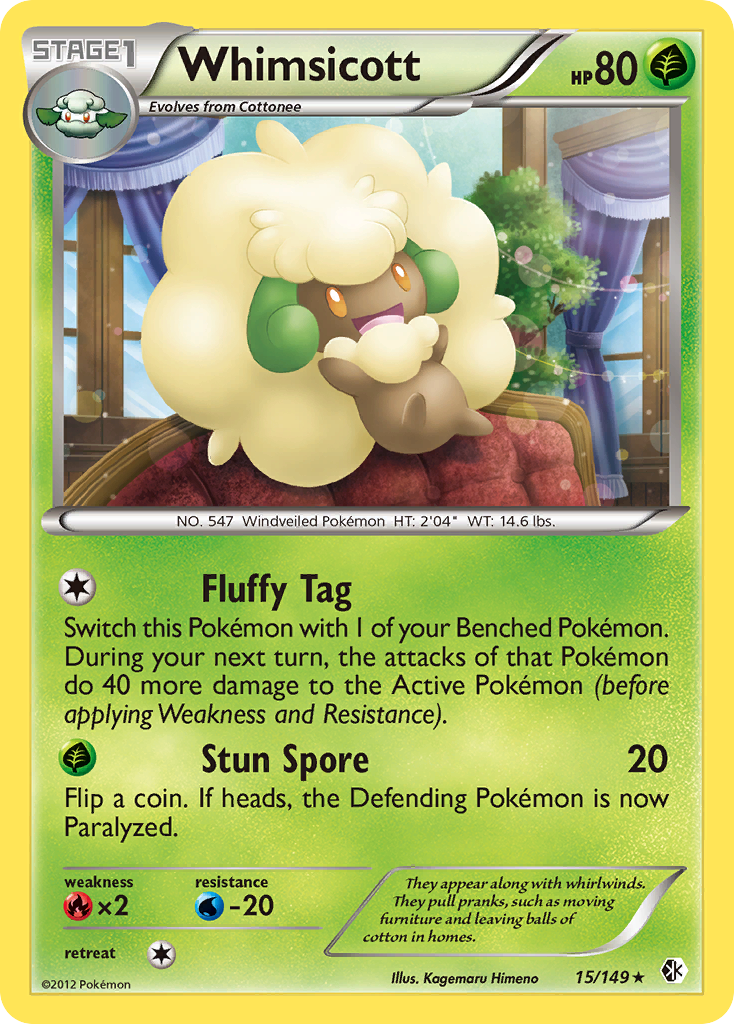 Whimsicott (15/149) [Black & White: Boundaries Crossed] | Exor Games Dartmouth