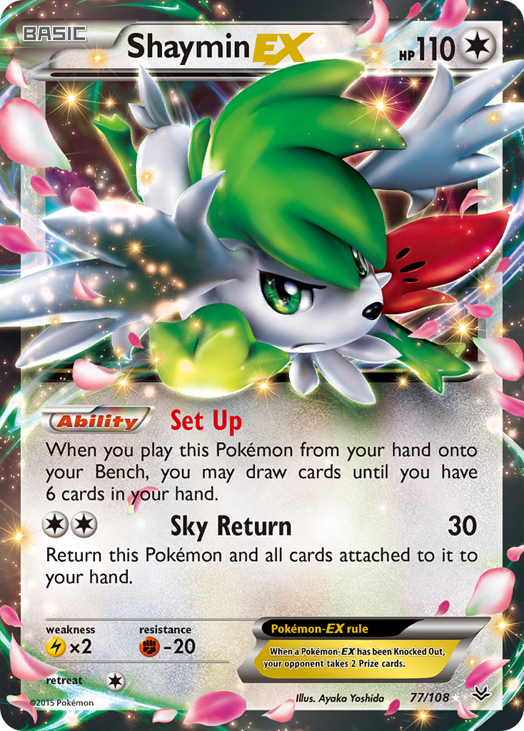 Shaymin EX (77/108) [XY: Roaring Skies] | Exor Games Dartmouth