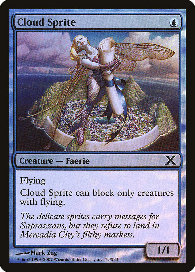 Cloud Sprite (Premium Foil) [Tenth Edition] | Exor Games Dartmouth