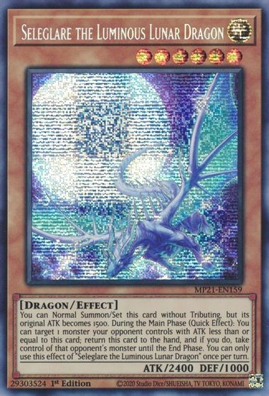 Seleglare the Luminous Lunar Dragon [MP21-EN159] Prismatic Secret Rare | Exor Games Dartmouth