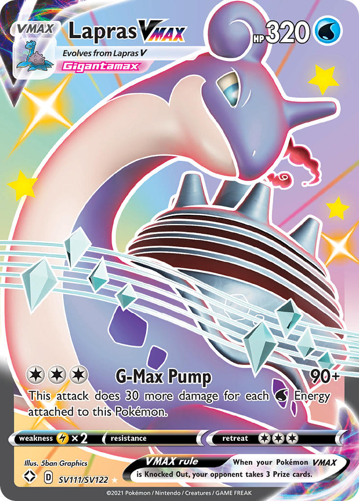 Lapras VMAX (SV111/SV122) [Sword & Shield: Shining Fates] | Exor Games Dartmouth