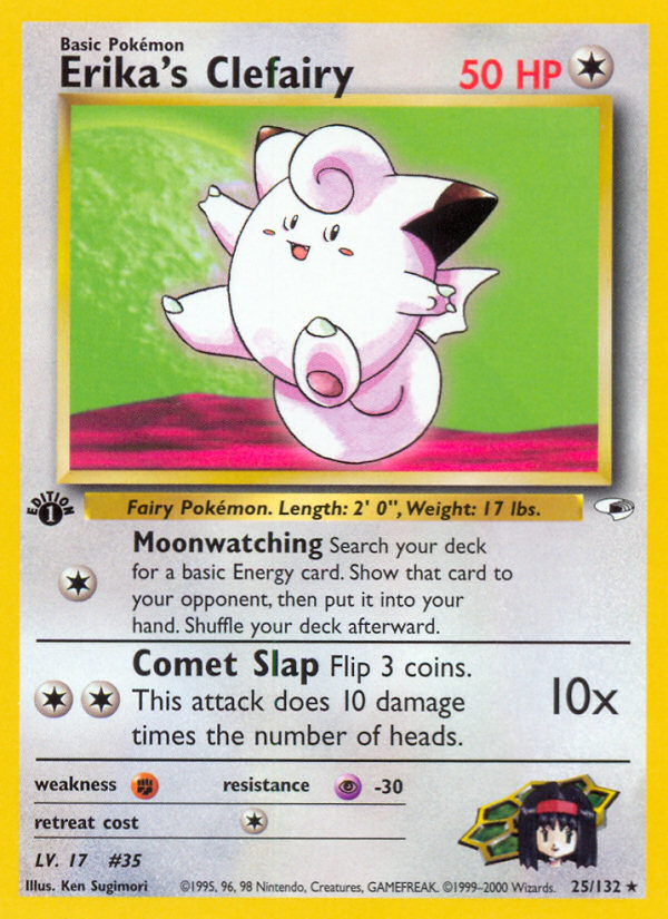 Erika's Clefairy (25/132) [Gym Heroes 1st Edition] | Exor Games Dartmouth