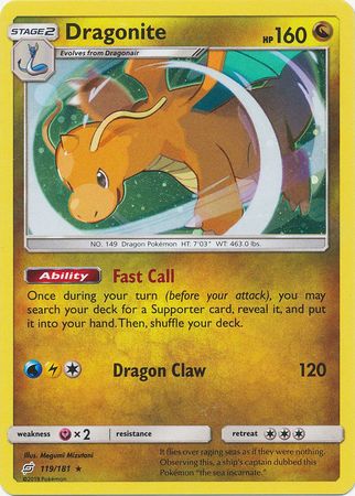 Dragonite (119/181) (Cosmos Holo) [Sun & Moon: Team Up] | Exor Games Dartmouth