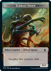 Eldrazi Spawn // Human Soldier Double-sided Token [Innistrad: Midnight Hunt Commander] | Exor Games Dartmouth