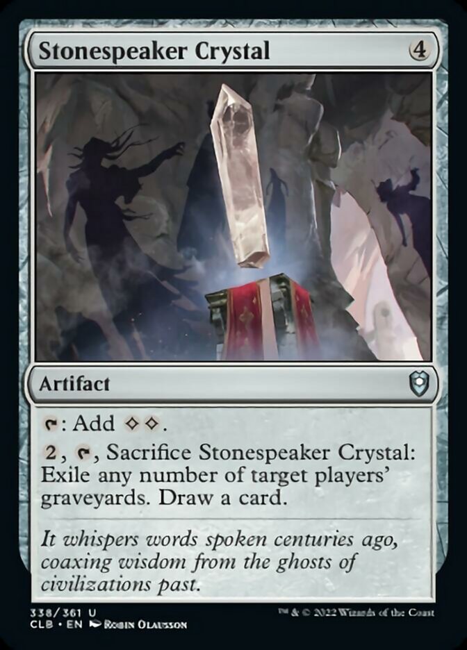 Stonespeaker Crystal [Commander Legends: Battle for Baldur's Gate] | Exor Games Dartmouth