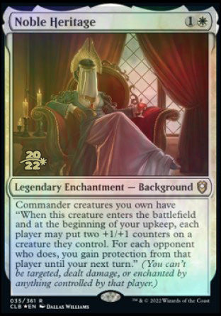 Noble Heritage [Commander Legends: Battle for Baldur's Gate Prerelease Promos] | Exor Games Dartmouth