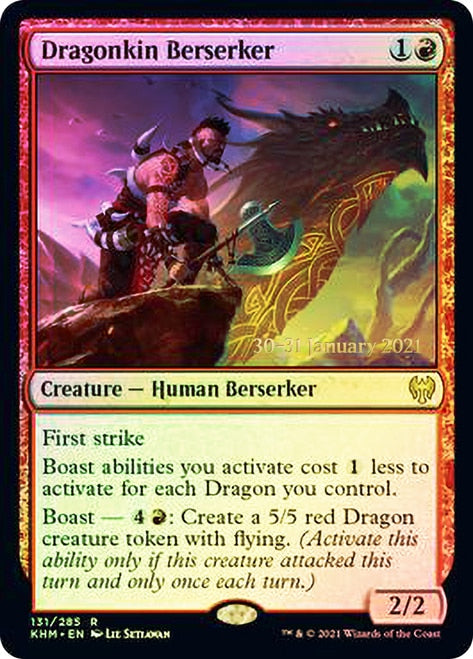 Dragonkin Berserker  [Kaldheim Prerelease Promos] | Exor Games Dartmouth