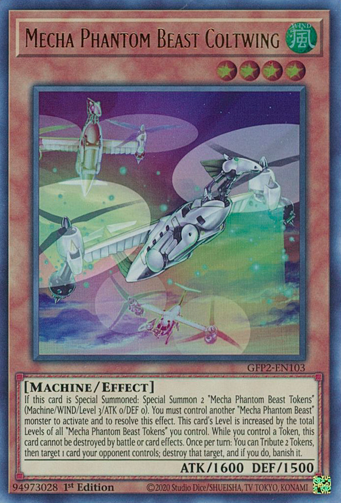 Mecha Phantom Beast Coltwing [GFP2-EN103] Ultra Rare | Exor Games Dartmouth