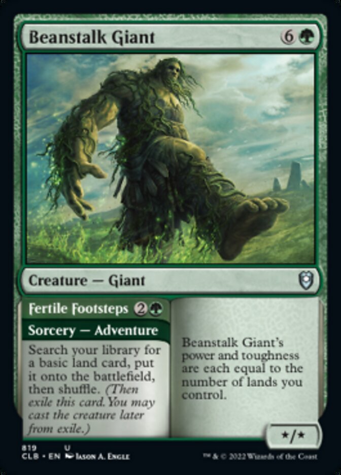 Beanstalk Giant // Fertile Footsteps [Commander Legends: Battle for Baldur's Gate] | Exor Games Dartmouth