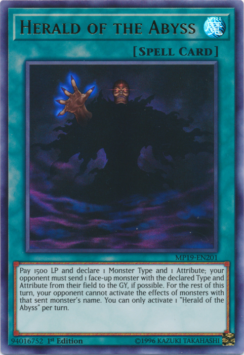 Herald of the Abyss [MP19-EN201] Ultra Rare | Exor Games Dartmouth