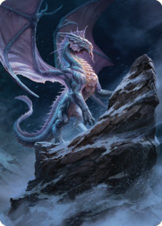 Ancient Silver Dragon Art Card (06) [Commander Legends: Battle for Baldur's Gate Art Series] | Exor Games Dartmouth