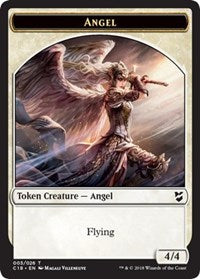 Angel // Soldier Double-sided Token [Commander 2018 Tokens] | Exor Games Dartmouth