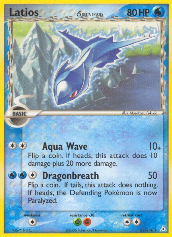 Latios (22/110) (Delta Species) (Theme Deck Exclusives) [EX: Holon Phantoms] | Exor Games Dartmouth