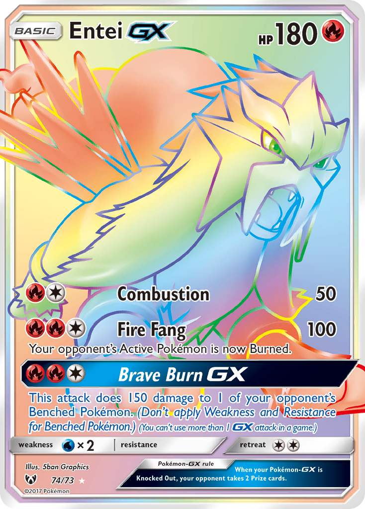 Entei GX (74/73) [Sun & Moon: Shining Legends] | Exor Games Dartmouth