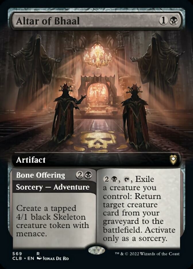 Altar of Bhaal // Bone Offering (Extended Art) [Commander Legends: Battle for Baldur's Gate] | Exor Games Dartmouth