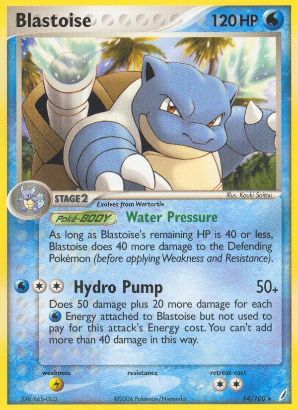 Blastoise (14/100) (Theme Deck Exclusive) [EX: Crystal Guardians] | Exor Games Dartmouth