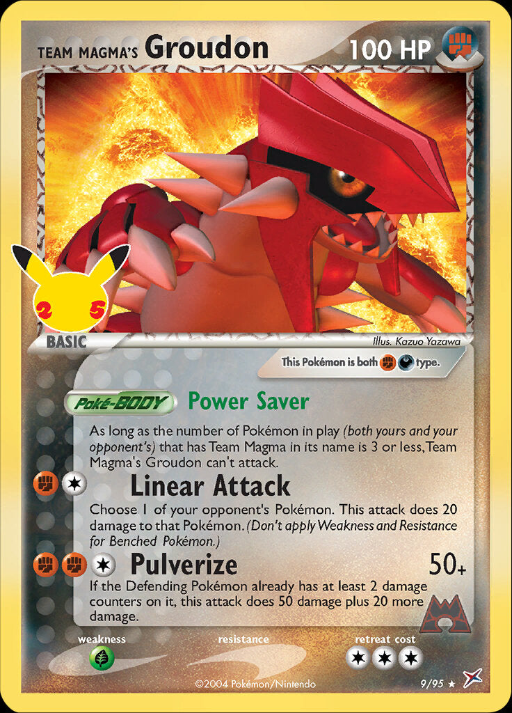 Team Magma's Groudon (9/95) [Celebrations: 25th Anniversary - Classic Collection] | Exor Games Dartmouth