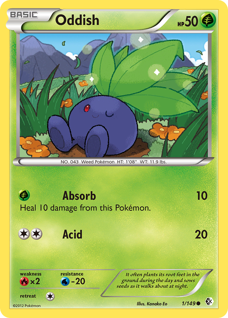 Oddish (1/149) [Black & White: Boundaries Crossed] | Exor Games Dartmouth