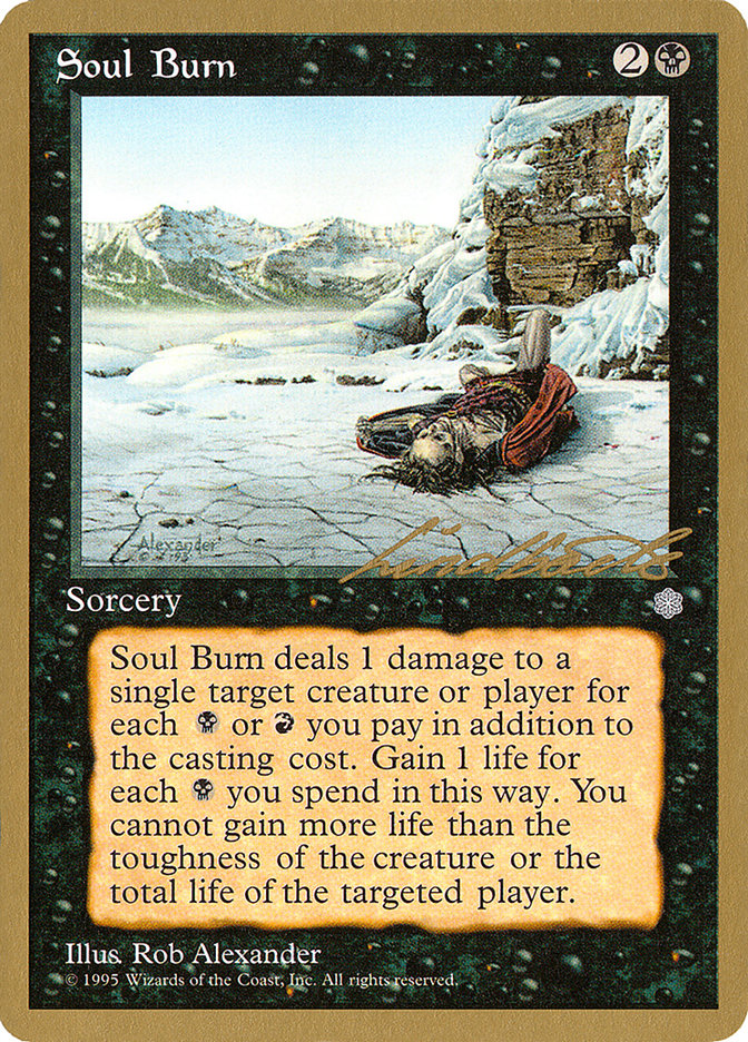 Soul Burn (Leon Lindback) [Pro Tour Collector Set] | Exor Games Dartmouth