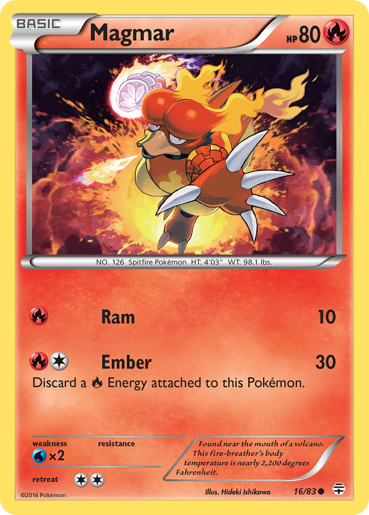 Magmar (16/83) [XY: Generations] | Exor Games Dartmouth