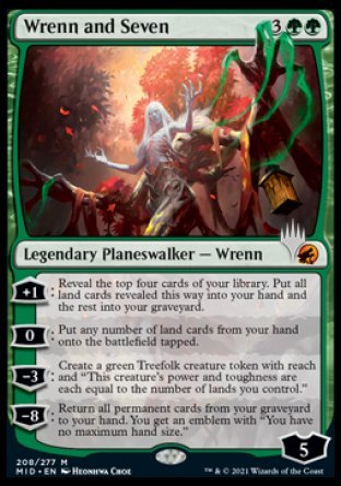 Wrenn and Seven (Promo Pack) [Innistrad: Midnight Hunt Promos] | Exor Games Dartmouth