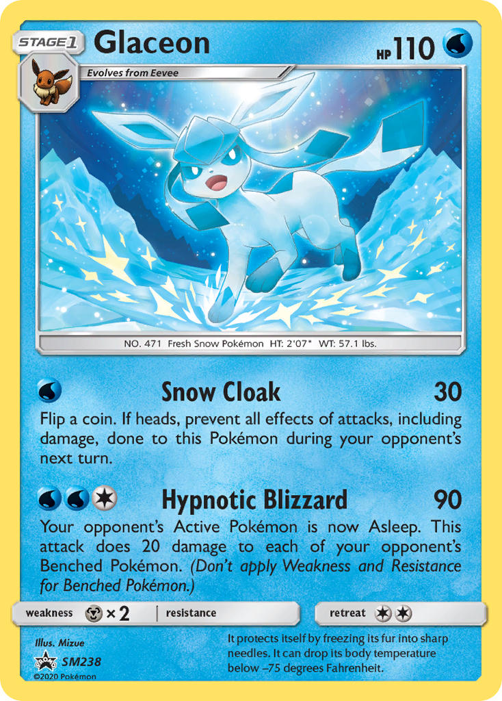 Glaceon (SM238) [Sun & Moon: Black Star Promos] | Exor Games Dartmouth