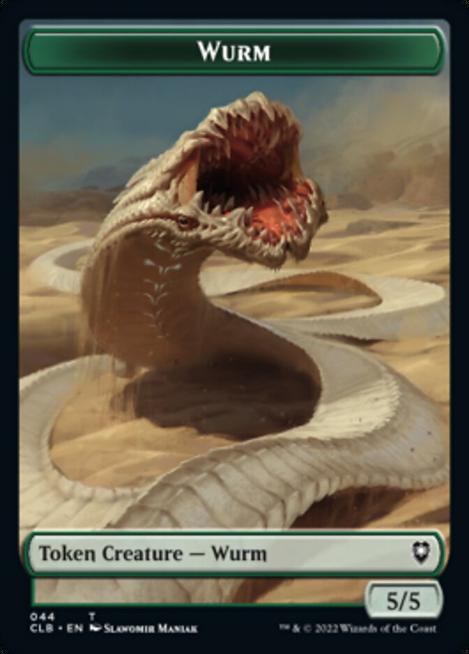 Phyrexian Beast // Wurm Double-sided Token [Commander Legends: Battle for Baldur's Gate Tokens] | Exor Games Dartmouth