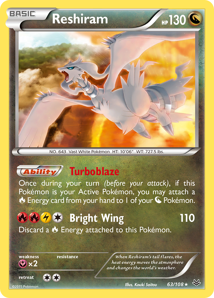 Reshiram (63/108) [XY: Roaring Skies] | Exor Games Dartmouth