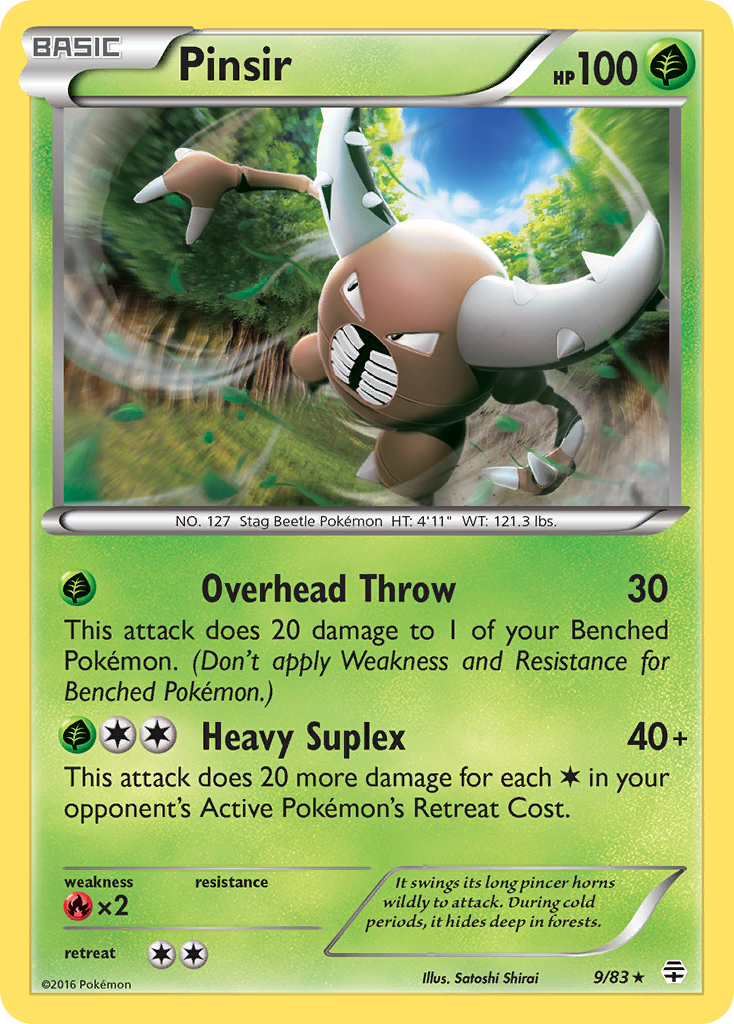 Pinsir (9/83) [XY: Generations] | Exor Games Dartmouth