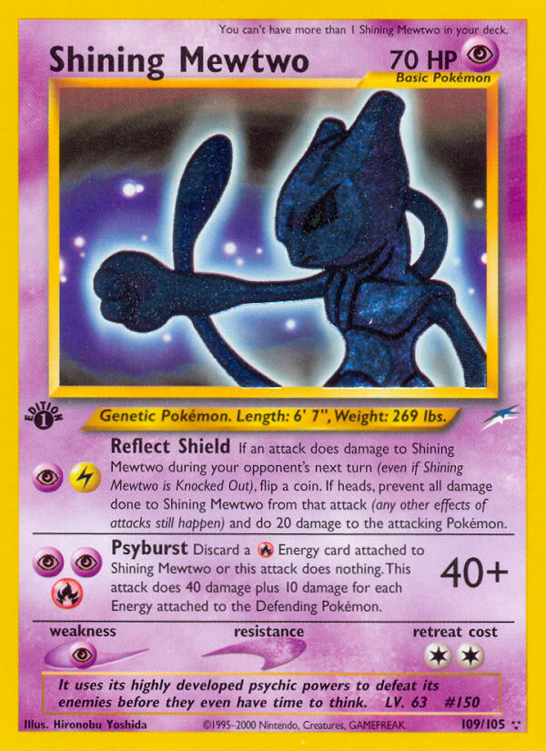 Shining Mewtwo (109/105) [Neo Destiny 1st Edition] | Exor Games Dartmouth