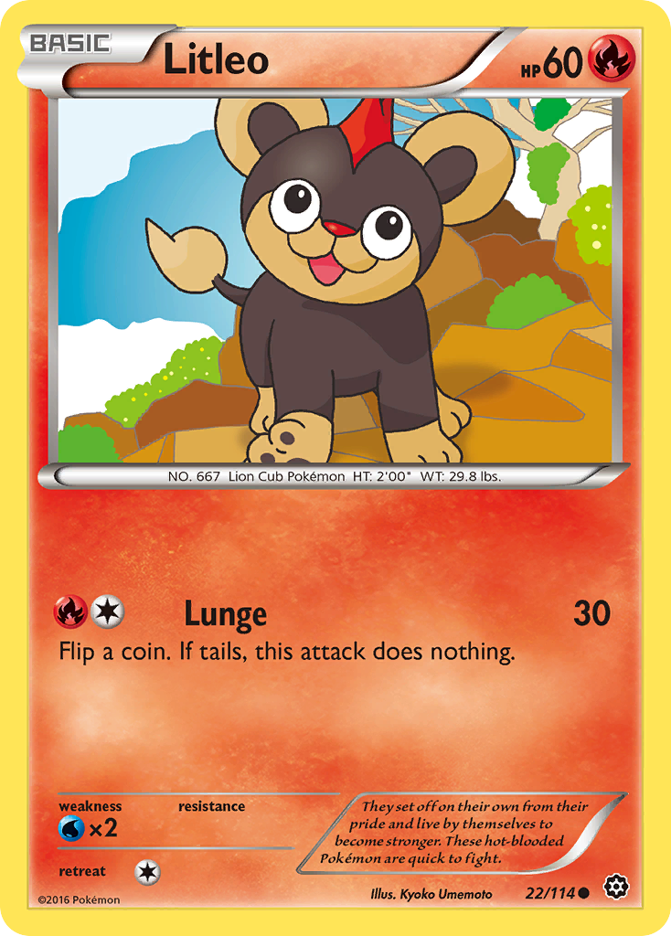 Litleo (22/114) [XY: Steam Siege] | Exor Games Dartmouth