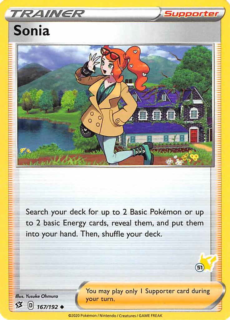 Sonia (167/192) (Pikachu Stamp #51) [Battle Academy 2022] | Exor Games Dartmouth