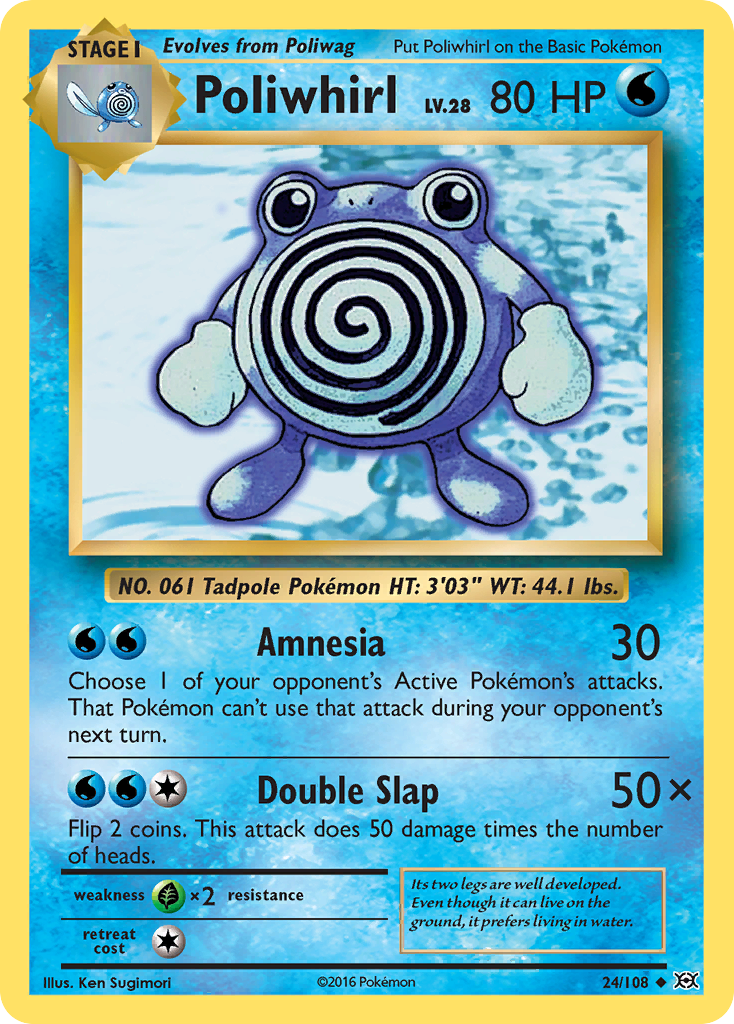 Poliwhirl (24/108) [XY: Evolutions] | Exor Games Dartmouth