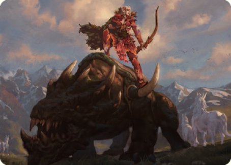 Meria's Outrider Art Card [Dominaria United Art Series] | Exor Games Dartmouth