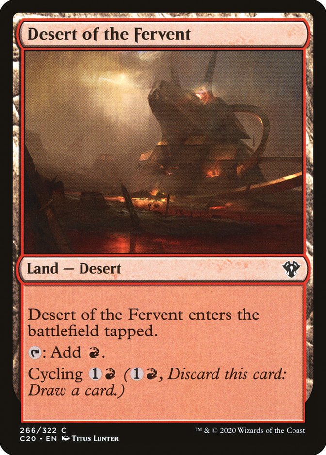 Desert of the Fervent [Commander 2020] | Exor Games Dartmouth