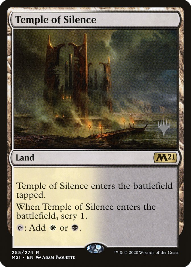 Temple of Silence (Promo Pack) [Core Set 2021 Promos] | Exor Games Dartmouth
