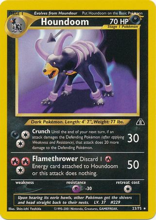 Houndoom (23/75) [Neo Discovery Unlimited] | Exor Games Dartmouth