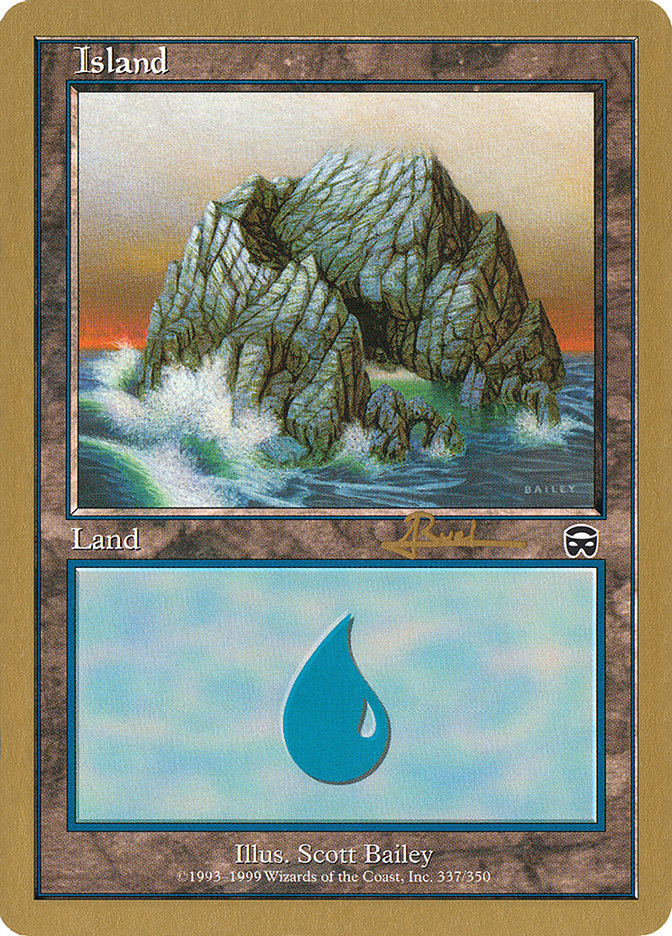 Island (ar337) (Antoine Ruel) [World Championship Decks 2001] | Exor Games Dartmouth