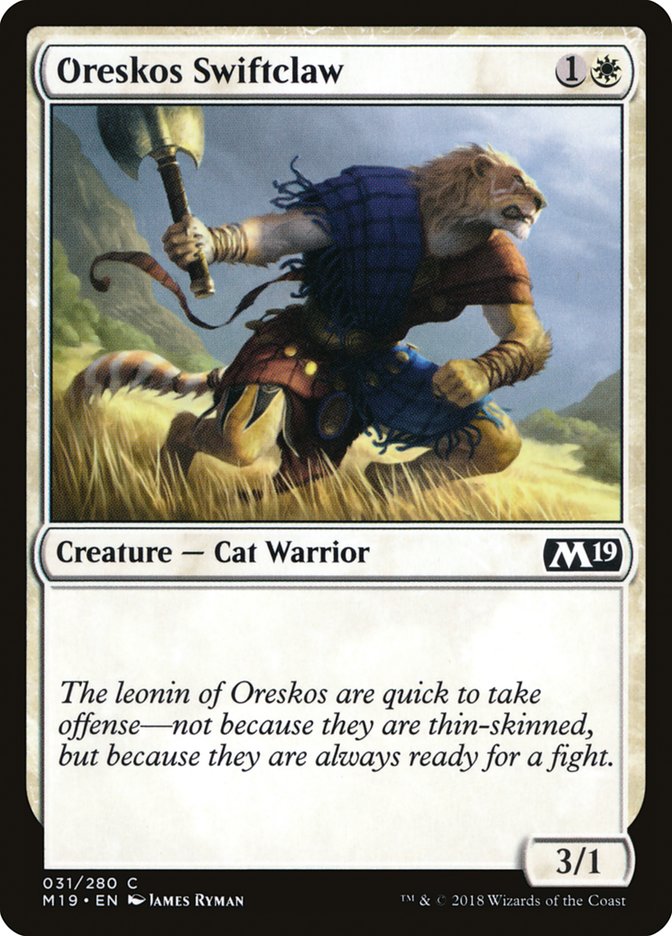 Oreskos Swiftclaw [Core Set 2019] | Exor Games Dartmouth