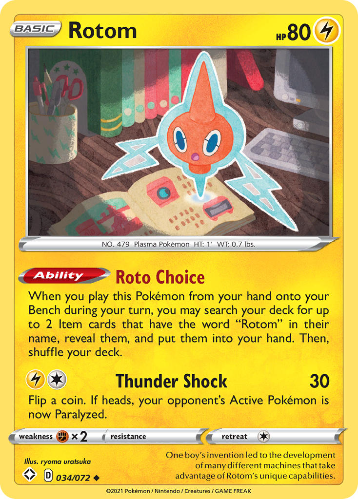 Rotom (034/072) [Sword & Shield: Shining Fates] | Exor Games Dartmouth