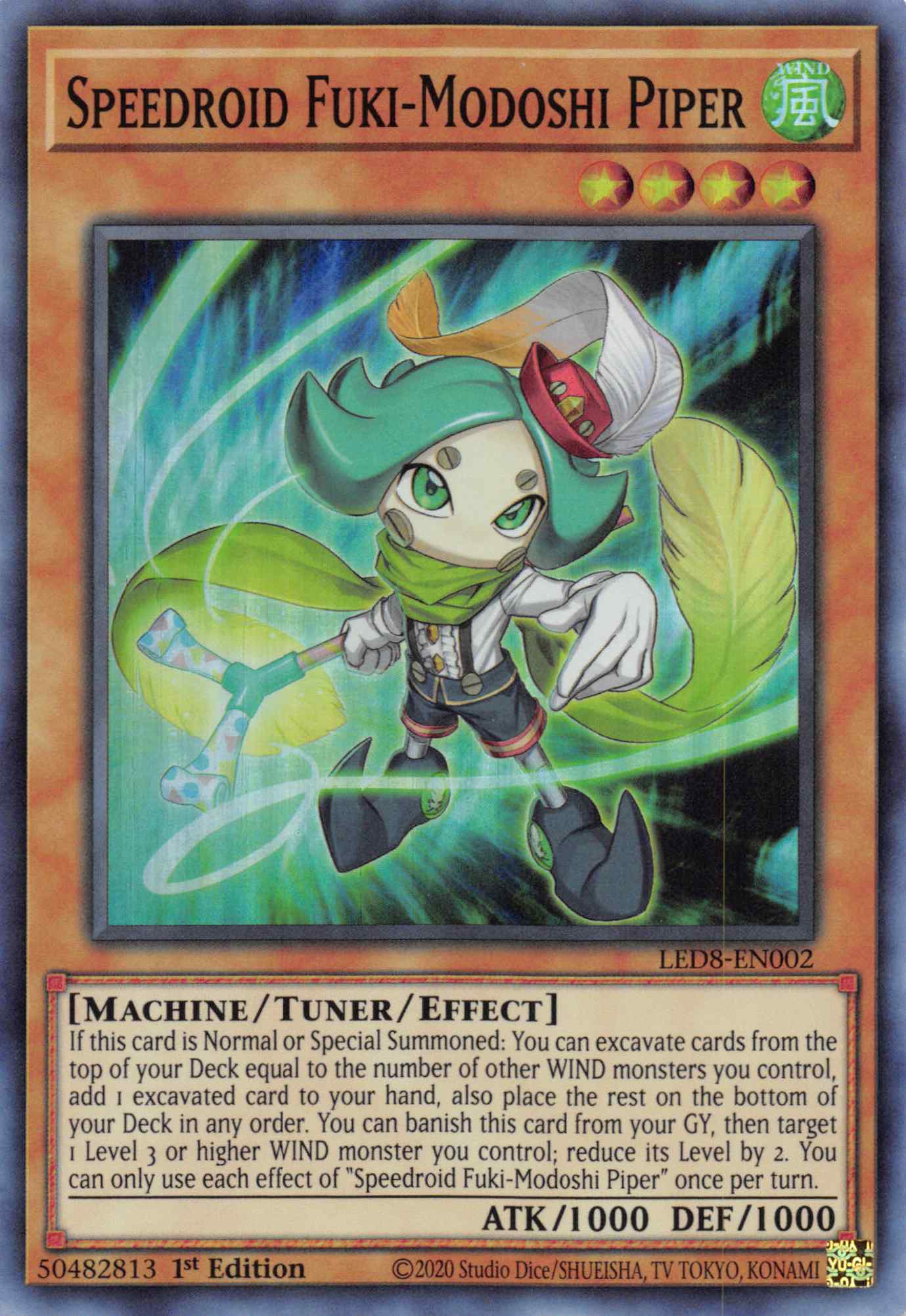 Speedroid Fuki-Modoshi Piper [LED8-EN002] Super Rare | Exor Games Dartmouth